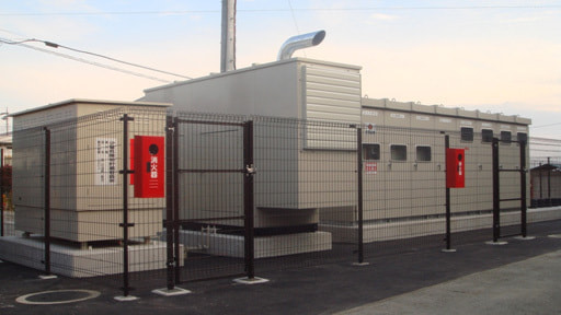 北杜市役所非常用発電機設置